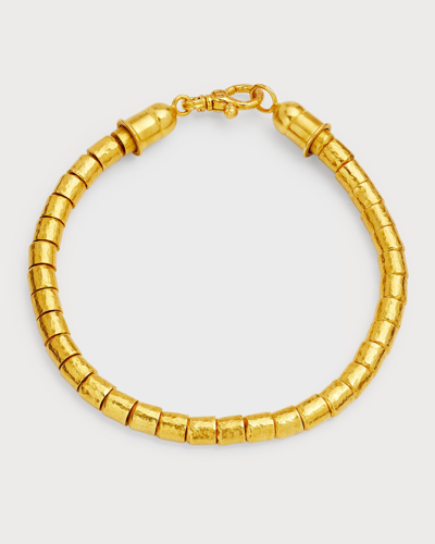 Shop Gurhan Men's All Around 24k Yellow Gold Beaded Bracelet