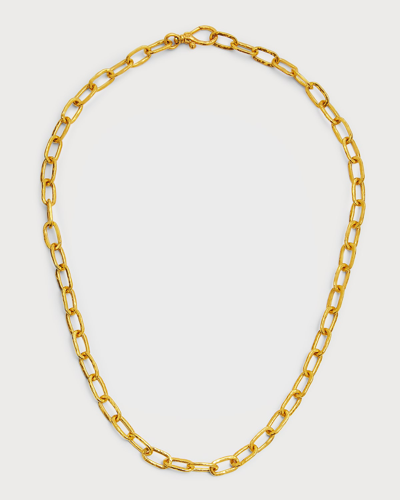 Shop Gurhan Men's 24k Yellow Gold Chain Necklace, 18"l