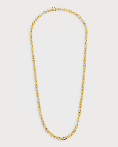 Shop Gurhan Men's 24k Yellow Gold Cable Chain Necklace, 24"l