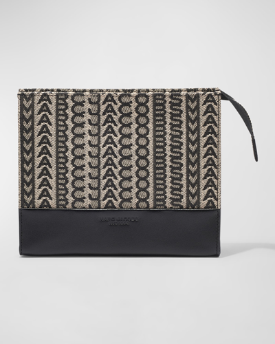 Shop Marc Jacobs The Monogram Travel Pouch In Beige Multi
