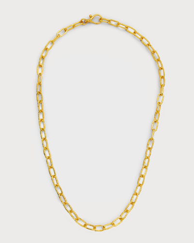 Shop Gurhan Men's 24k Yellow Gold Cable Chain Necklace, 20"l