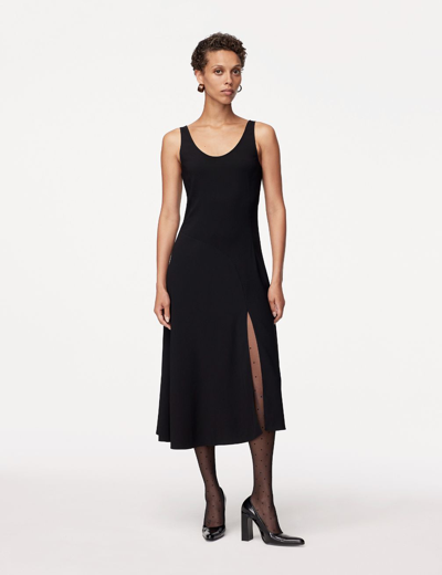 Shop Another Tomorrow Seamed Tank Dress In Black