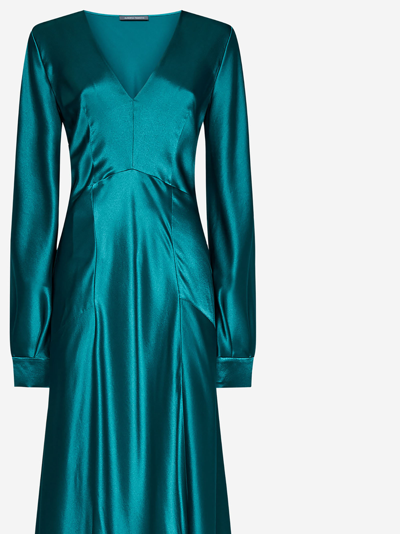 Shop Alberta Ferretti Dress In Green