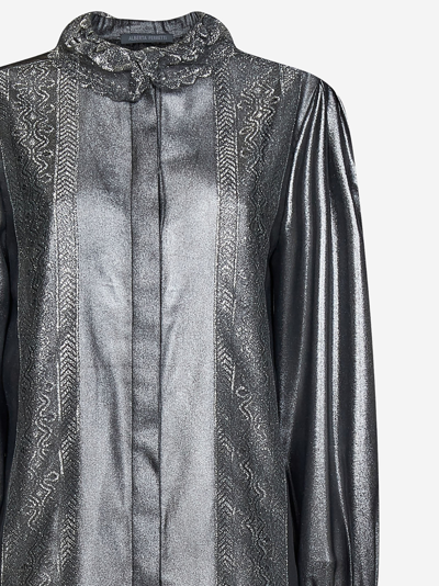 Shop Alberta Ferretti Shirt In Grey