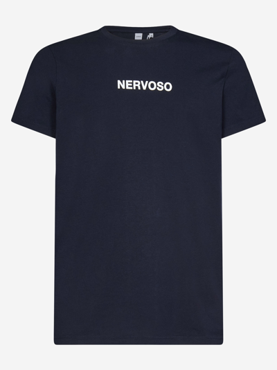 Shop Aspesi Nervoso T-shirt <br> In Blue