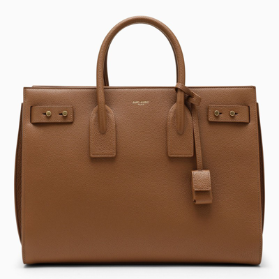 Shop Saint Laurent Sac De Jour Cinnamon-coloured Medium Bag In Brown