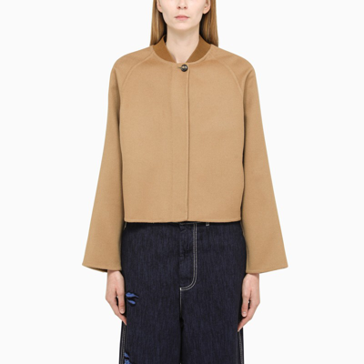 Shop Loewe | Camel Wool Jacket In Beige