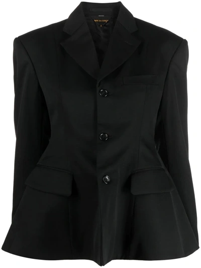 Shop Comme Des Garçons Comme Des Garcons Women Open Back Jacket In Black
