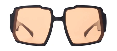 Shop For Art's Sake Moritz Sun Sc3 Geometric Sunglasses In Orange