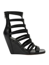 RICK OWENS GLADIATOR WEDGE SANDALS,RP16S9843LCCL11304484