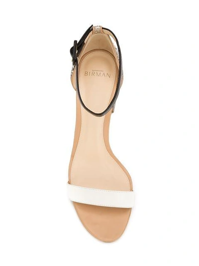 Shop Alexandre Birman Chunky Heel Sandals - White
