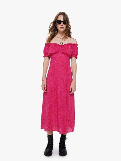 Shop Natalie Martin Charlotte Dress Shangri-la Raspberry In Multi, Size Large (also In Xs, M,xs, M)