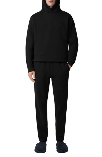 Shop Burberry Stockton Cotton & Cashmere Pullover Hoodie In Black