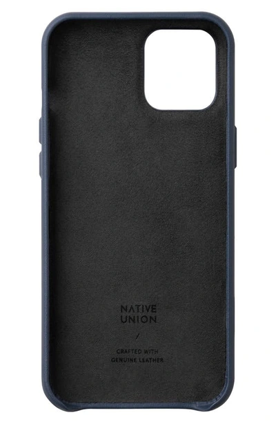 Shop Native Union Clic Iphone 12/12 Pro, 12 Pro Max & 12 Mini Case In Indigo