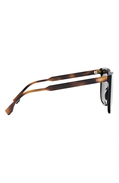 Shop Fendi The  Fine 59mm Geometric Sunglasses In Black
