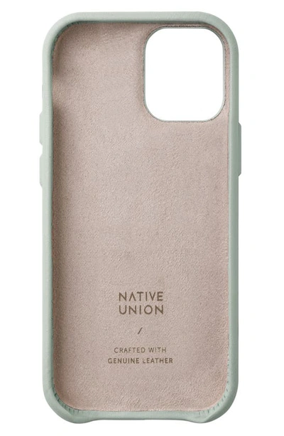 Shop Native Union Clic Iphone 12/12 Pro, 12 Pro Max & 12 Mini Case In Sage