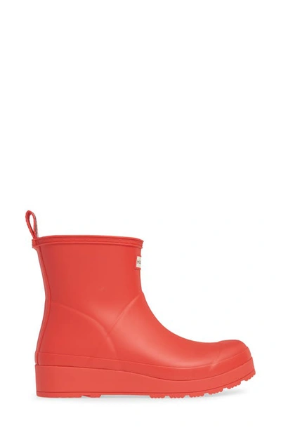 Hunter Women's Original Short Play Wedge Rain Boots In Logo Red | ModeSens