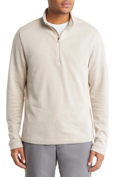 Shop Rhone Quarter Zip Pullover In Tortilla Heather