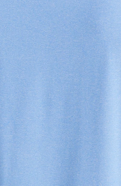 Rhone Crew Neck Long Sleeve T-shirt In Ice Blue Heather