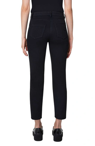 Akris Punto Maru Slim-legs Ankle Stretch Denim Pants In Black