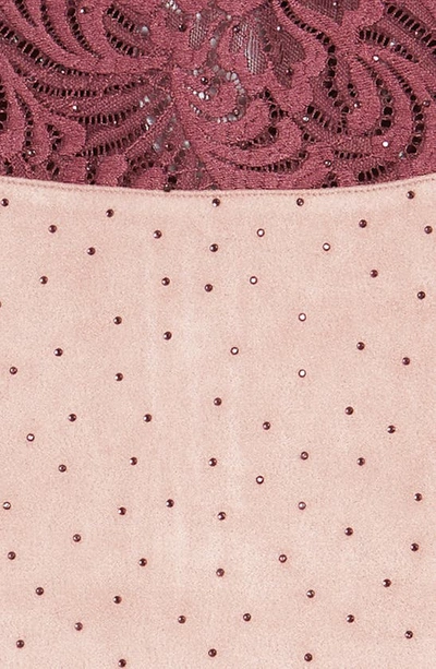 Ava & Yelly Kids' Sleeveless Lace Skater Dress In Mauve