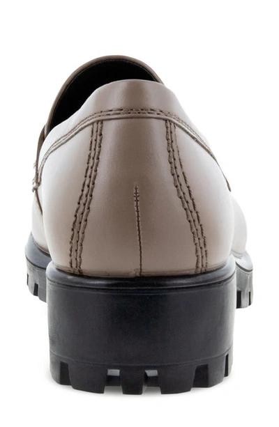 Shop Ecco Modtray Penny Loafer In Taupe Leather