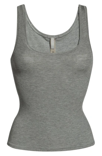 Skims Soft Lounge Tank In Heather Gray