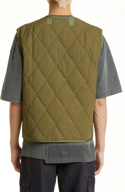 Shop John Elliott N-1 Thermolite® Liner Vest In Olive