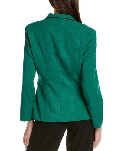 Shop Gracia Double-breasted Jacket In Green