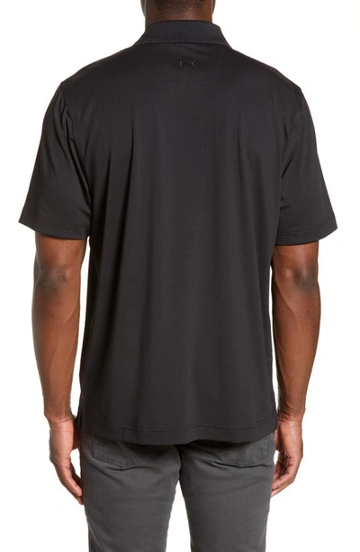 Cutter & Buck Advantage Tri-blend Pique Mens Big And Tall Polo Shirt In Black