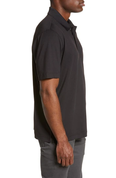 Cutter & Buck Advantage Tri-blend Pique Mens Big And Tall Polo Shirt In Black