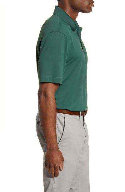 Cutter & Buck Forge Drytec Solid Performance Polo In Hunter