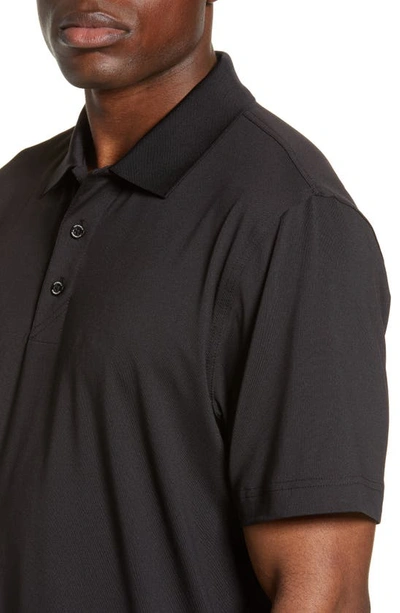 Cutter & Buck Advantage Tri-blend Pique Mens Big And Tall Polo Shirt In Black