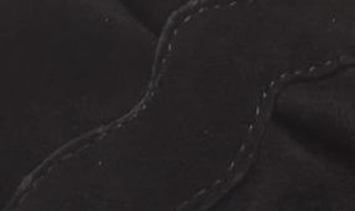 Shop Koko + Palenki Camila Ruffle Slide Sandal In Black Suede