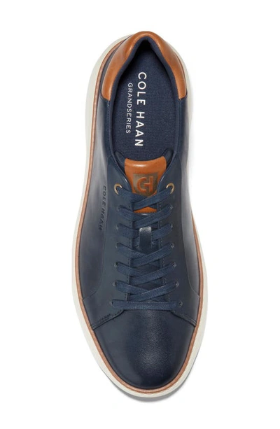 Shop Cole Haan Grandpro Topspin Sneaker In Navy Blazer Lth