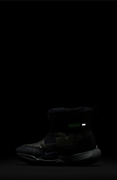 Shop Nike Flex Advance Slip-on Snow Boot In Cargo Khaki/ Green/ Black