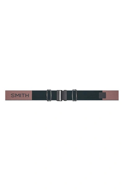 Shop Smith Squad Mag™ 170mm Chromapop™ Low Bridge Snow Goggles In Chalk Rose / Platinum Mirror