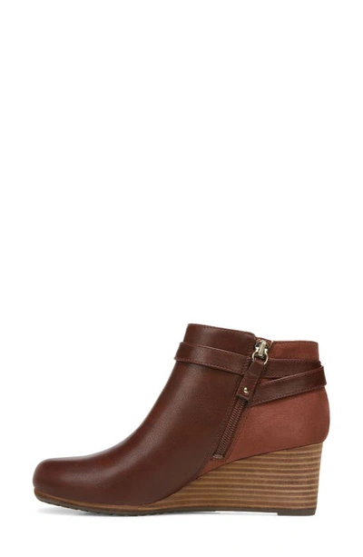 Shop Dr. Scholl's Double Wedge Bootie In Copper Brown