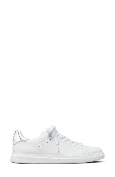 Tory Burch Women's Howell Lace Up Sneakers In Titanium White / Silver