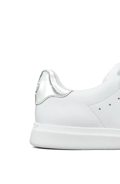 Tory Burch Women's Howell Lace Up Sneakers In Titanium White / Silver