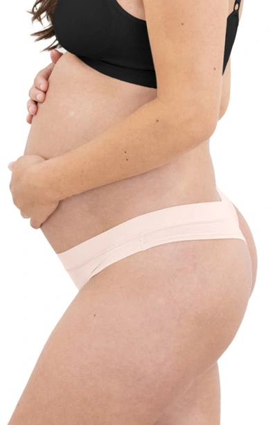 Shop Kindred Bravely Grow With Me Maternity Thong In Soft Pink