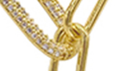 Adornia 14k Yellow Gold Plated Paperclip Chain Lariat Necklace In Yellow