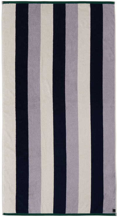 Shop Hay Purple Trio Stripe Towel In Lavender