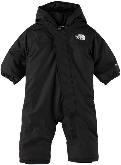 Shop The North Face Baby Black Freedom Snowsuit In Jk3 Tnf Black