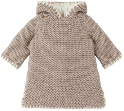 Shop Bonpoint Baby Taupe Taim Hoodie In 065 Noisette