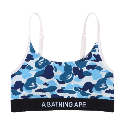 Pre-owned Bape Abc Camo Sport Bra 'blue'