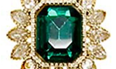 Shop Covet Vintage Pendant Necklace In Emerald