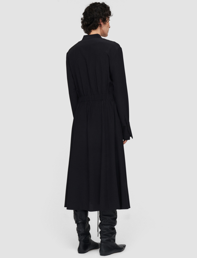Shop Joseph Silk Crepe De Chine Fairbaim Dress In Black