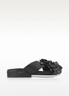 TORY BURCH Blossom Black Leather Slide