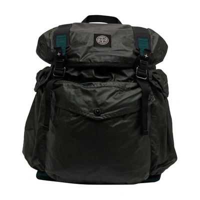 Shop Stone Island Backpack In Petrol